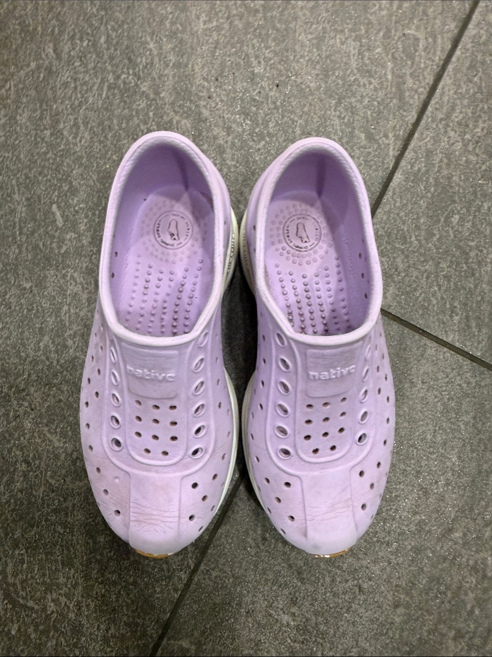Native Robbie Slip-On Mules - Lavender/Pastel Purple size 11